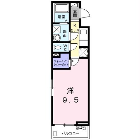 海士有木駅 徒歩16分 2階の物件間取画像